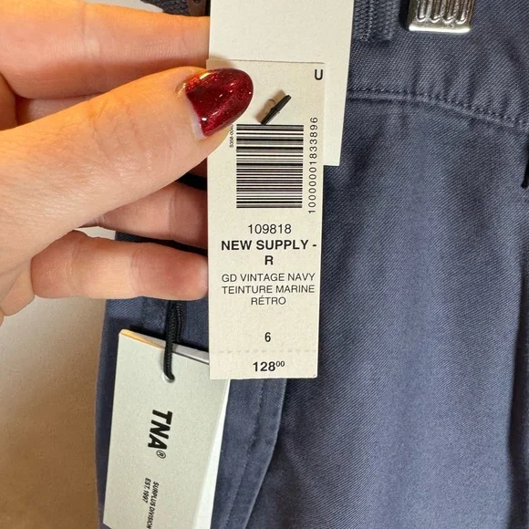 Aritzia TNA Supply Cargo Pants – GD Vintage Navy, Size 6 | NWT - Picture 5 of 13